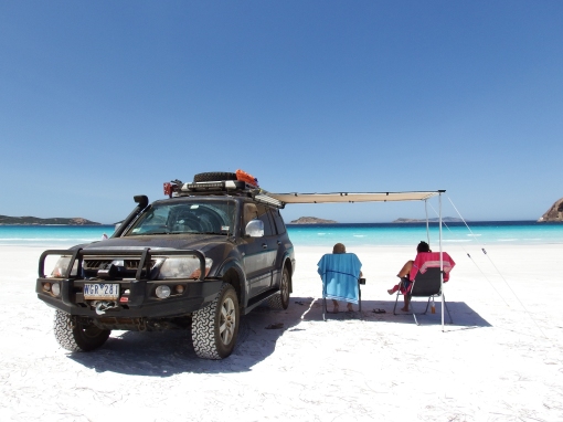 This is how you do a day at the beach, Lucky Bay
