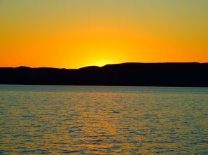 Sunset at Lake Argyle